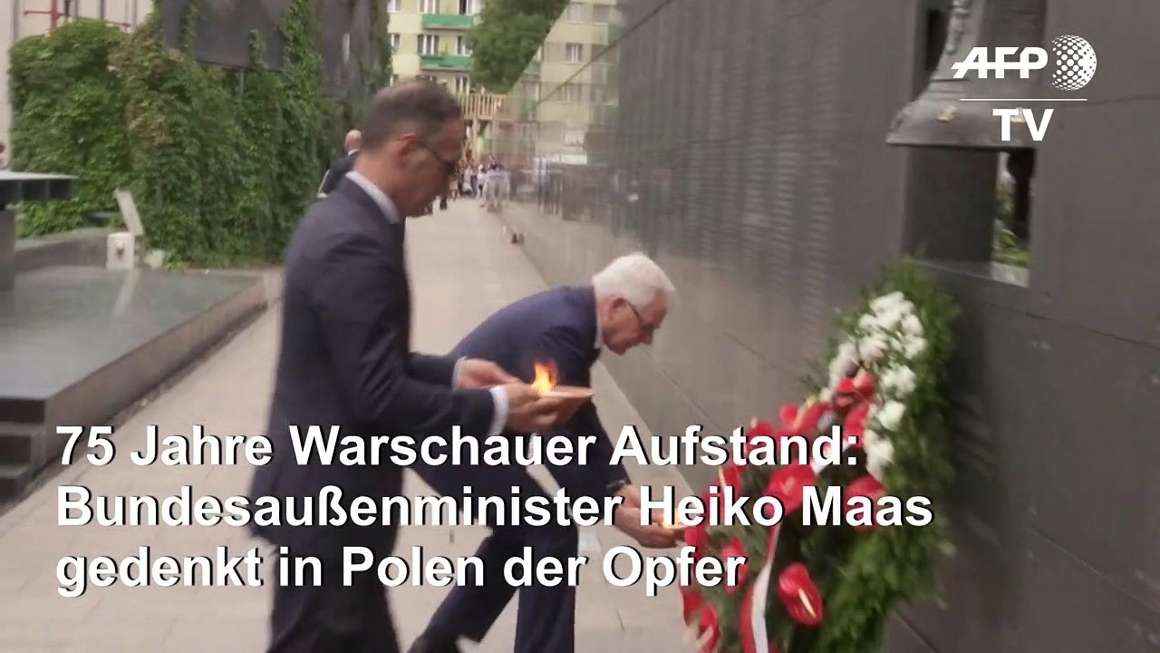 Maas zu 75 Jahre Warschauer Aufstand: 'Ich schäme mich für Deutschland'