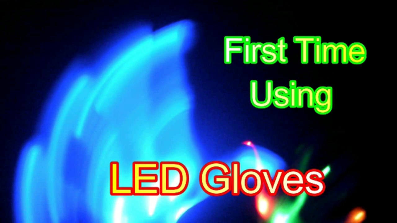Playing With My New LED Gloves