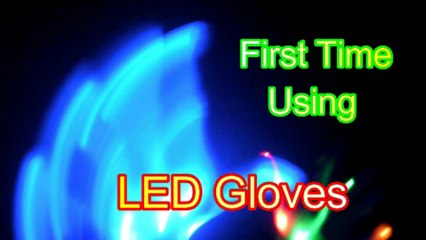 Playing With My New LED Gloves