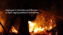 Indonesia battles forest fires