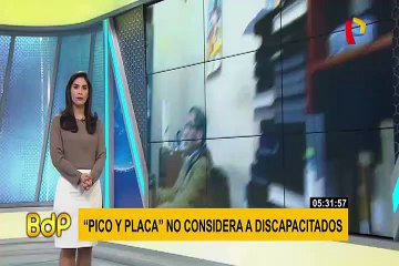Pico y placa: sistema no considera a personas con discapacidad