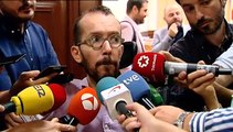 Echenique rechaza la vía portuguesa que piden IU y los Anticapitalistas: 