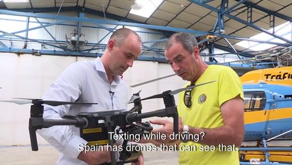 Spain uses drones to fine irresponsible drivers