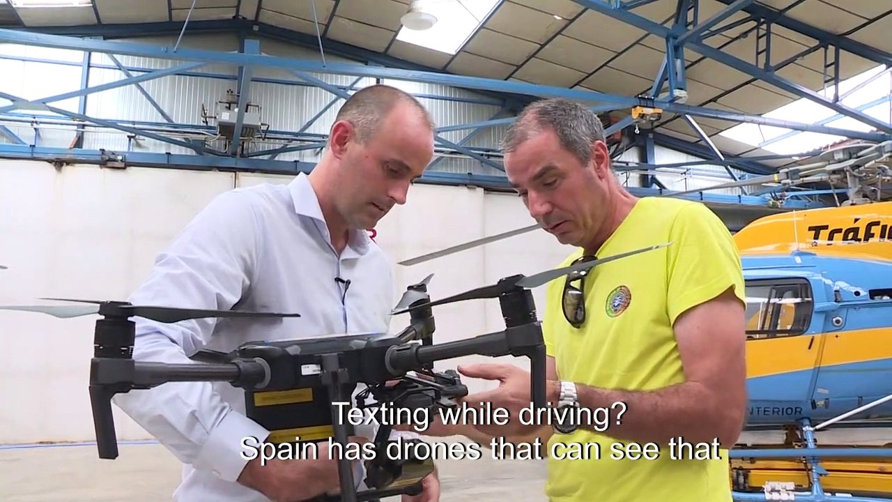 Spain uses drones to fine irresponsible drivers