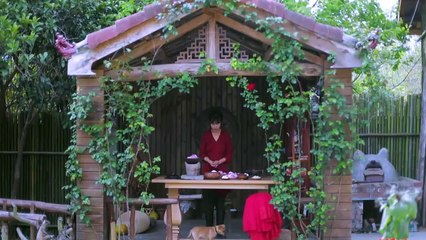 Riding horses to find purple orchid branches