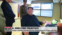 N. Korea fires multiple unidentified projectiles early Friday
