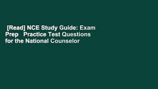 [Read] NCE Study Guide: Exam Prep   Practice Test Questions for the National Counselor Exam  For