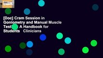 [Doc] Cram Session in Goniometry and Manual Muscle Testing: A Handbook for Students   Clinicians