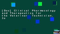 [Doc] Clinical Pharmacology and Therapeutics for the Veterinary Technician, 3e