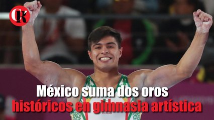 México suma dos oros históricos en gimnasia artística