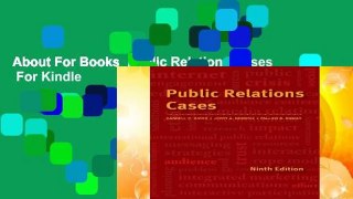 About For Books  Public Relations Cases  For Kindle