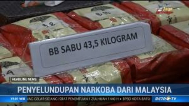 Polisi Gagalkan Penyelundupan 50 Kg Sabu Asal Malaysia
