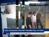 Pacquiao, Rios visit Great Wall of China