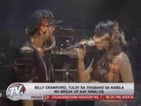 For Billy Crawford, show must go on