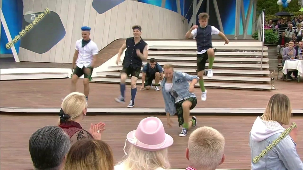 Dancefloor destruction crew (ddc) - breakdance in lederhosen - | zdf fernsehgarten 23.09.2018