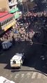 Foreign nationals clash with police in Johannesburg South Africa.