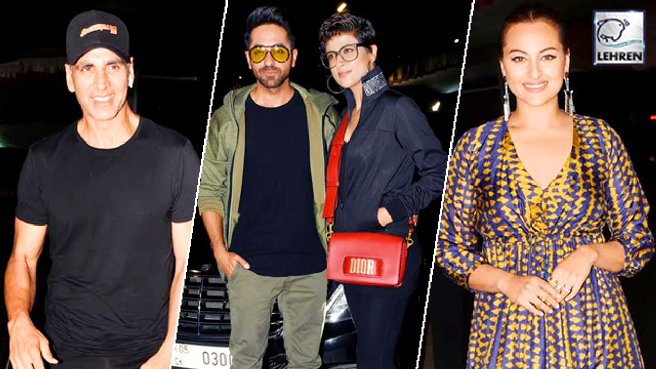 Celebs At Khandaani Shafakhana Screening | Akshay Kumar, Sonakshi, Ayushmann