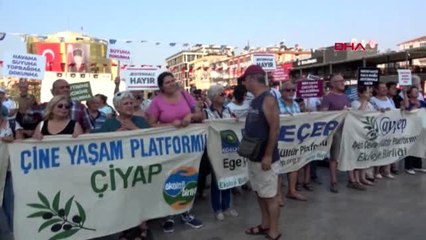 Aydın'da çevrecilerden JES ihaleleri öncesi basın açıklaması