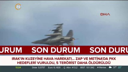 Irak'ın kuzeyine hava harekatı