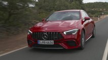 Mercedes-AMG CLA 45 S 4MATIC+ in Jupiter red Driving Video