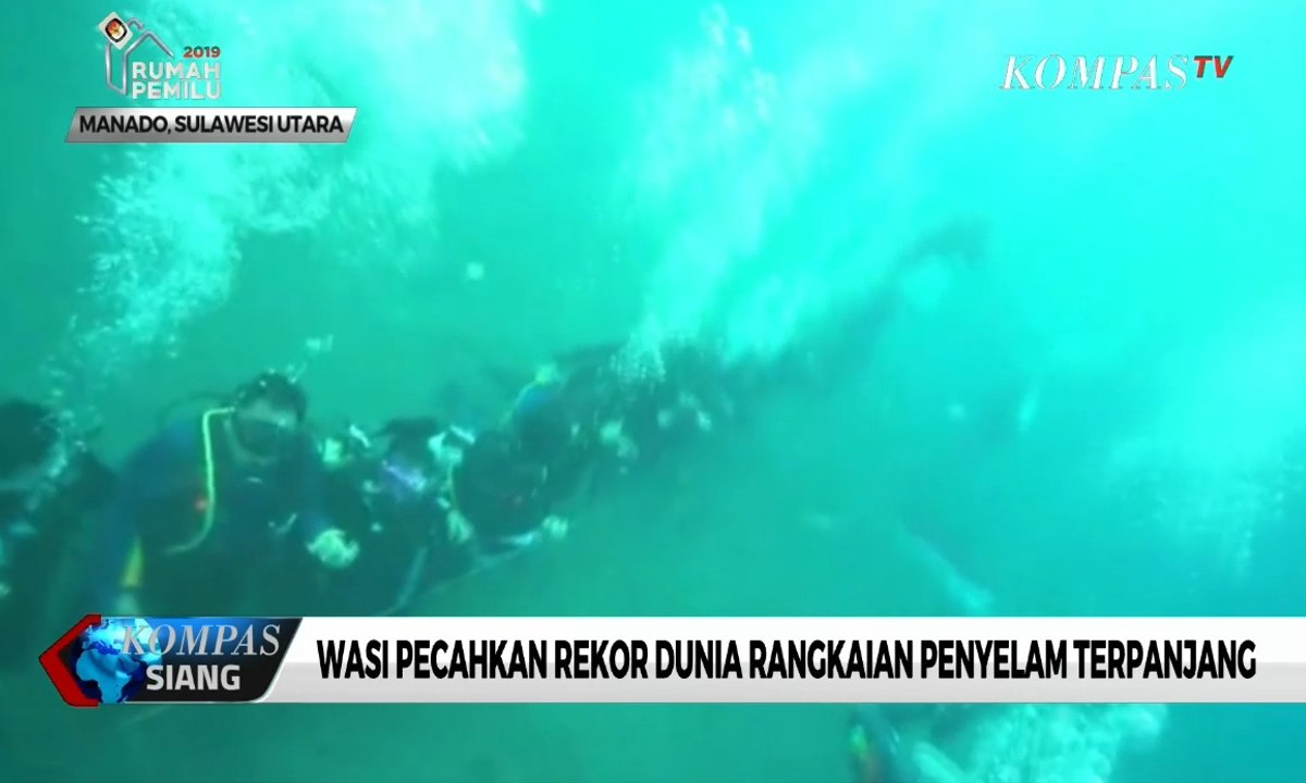 Wasi Pecahkan Rekor Dunia Rangkaian Penyelam Terpanjang