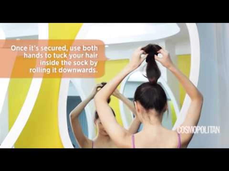 Summer Updo: The Sock Bun