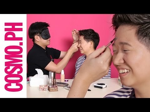 We Tried To Put On Makeup While Blindfolded