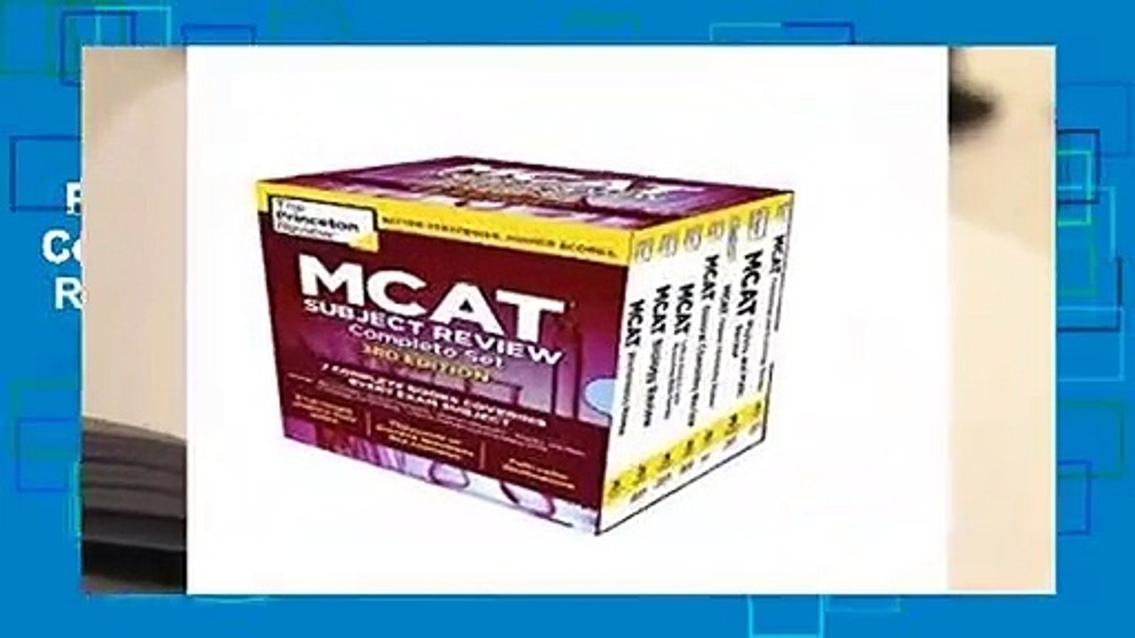 Princeton Review MCAT Subject Review Complete Box Set (Graduate Test Prep)  Review
