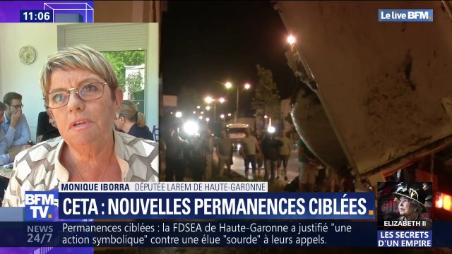 Je n'ai pas peur des menaces. La députée LaREM dont la permanence a été visée avec du fumier en Haute-Garonne réagit sur BFMTV