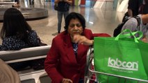 BDMV-140 Aruna & Hari Sharma at Bagggae reclaim Belt 5 Bilbao Airport Aug 01, 2019