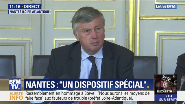 Rassemblement pour Steve: les dispositions de la préfecture impliquent l'interdiction d'une dispersion sur les deux centres-villes de Nantes