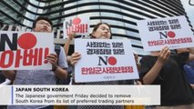Japan removes South Korea from list of preferred trading partners