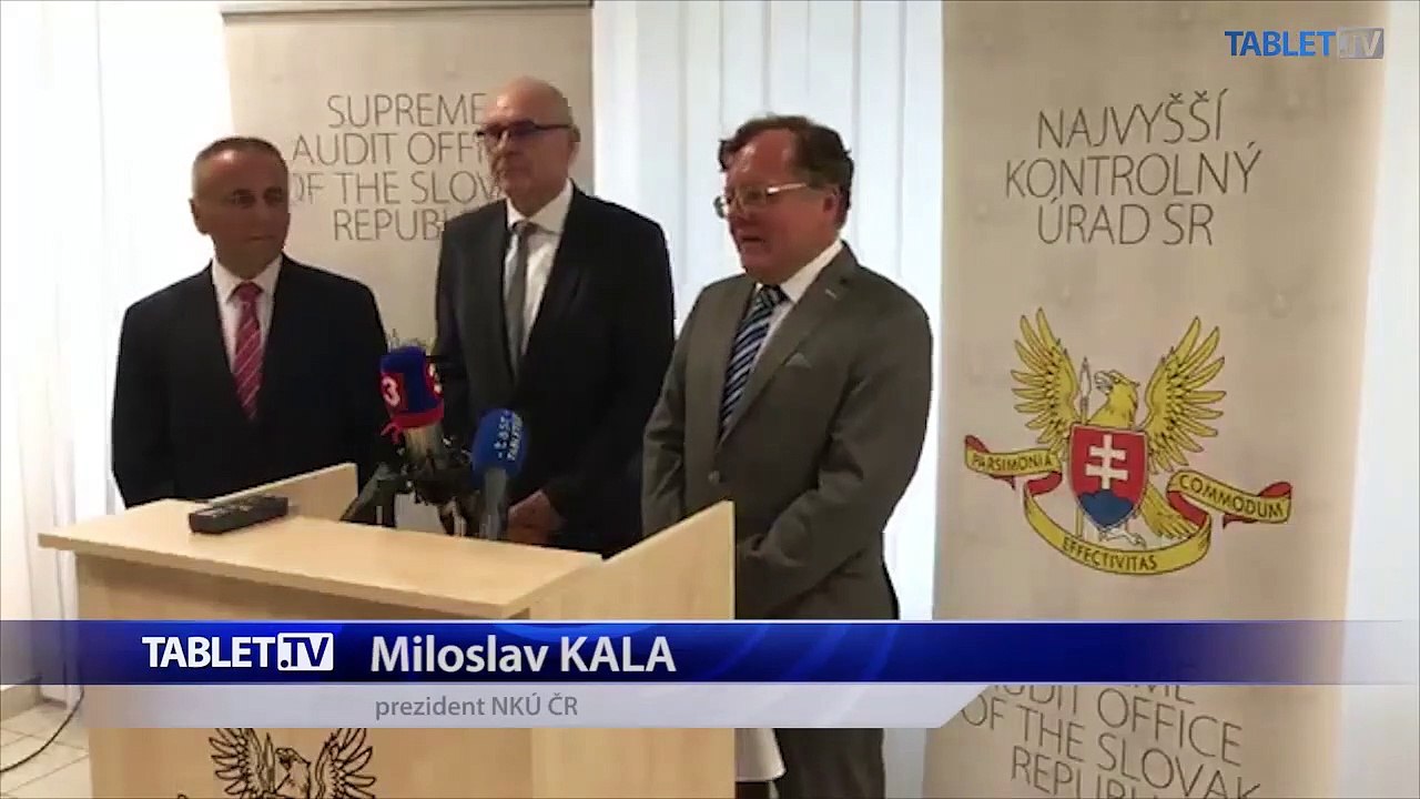 ZÁZNAM: TK predsedu NKÚ SR, prezidenta NKÚ ČR a predsedu Kontrolného výboru poslaneckej snemovne Parlamentu ČR
