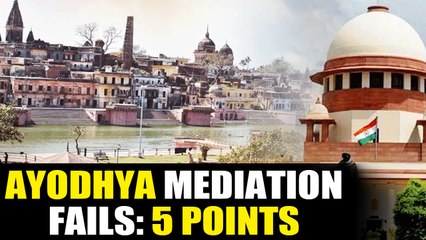 Ayodhya mediation fails, day-to-day hearings from 6th August