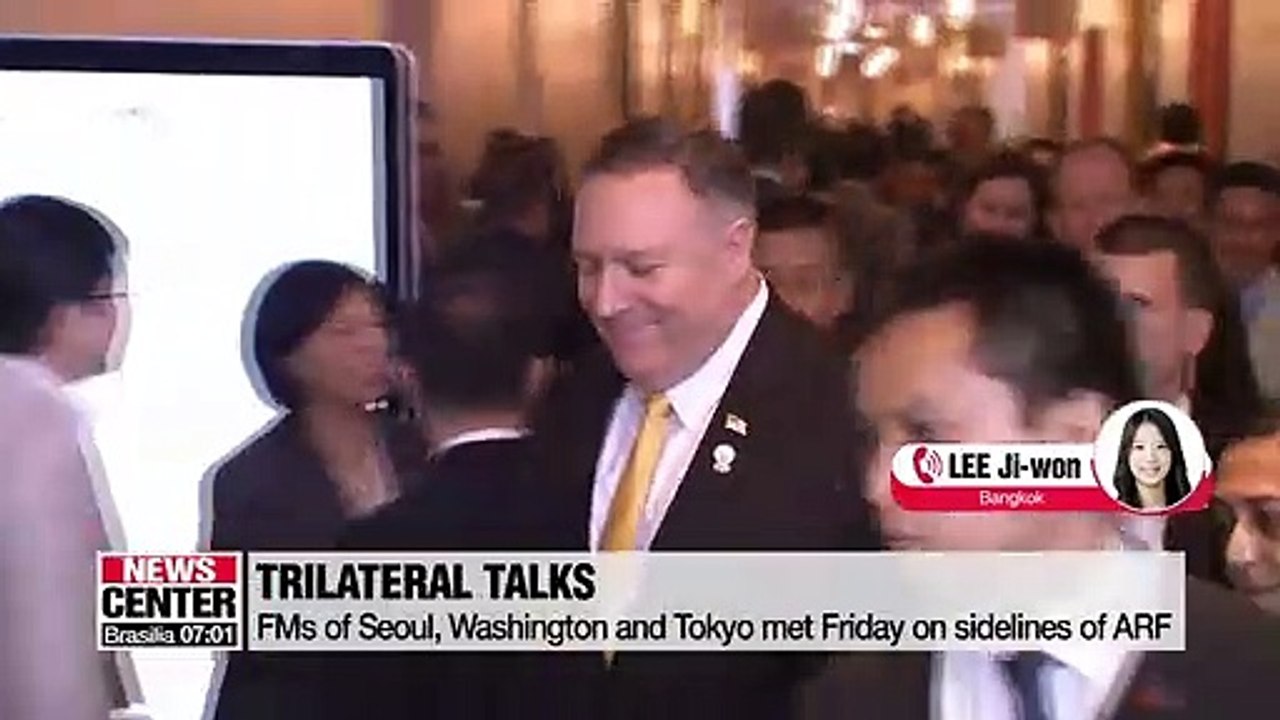 S. Korea, U.S., Japan in talks on sidelines of ASEAN meeting