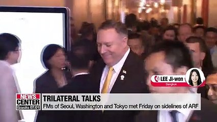 S. Korea, U.S., Japan in talks on sidelines of ASEAN meeting