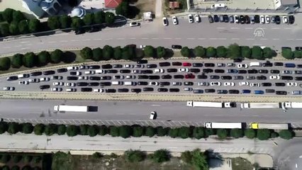 Gurbetçilerin "dönüş" yolculuğu başladı