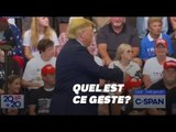 Donald Trump a-t-il eu un geste obscène envers ces manifestants?