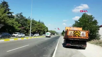 Balıkesir'de yolcu otobüsünde yangın çıktı 15 yaralı-3