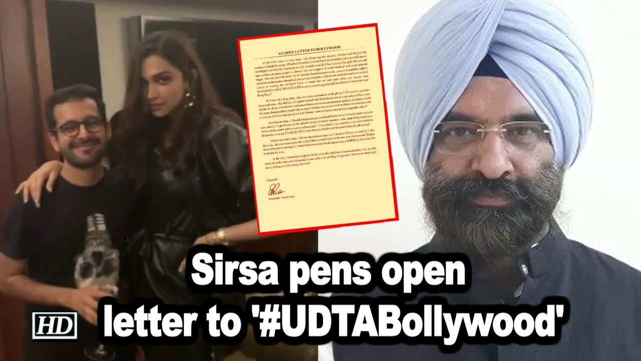Sirsa pens open letter to '#UDTABollywood'