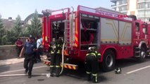 AKSARAY Marketteki yangında dumandan etkilenen 5 kişi, hastanelik oldu