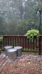 Hail Storm Smashes Decking
