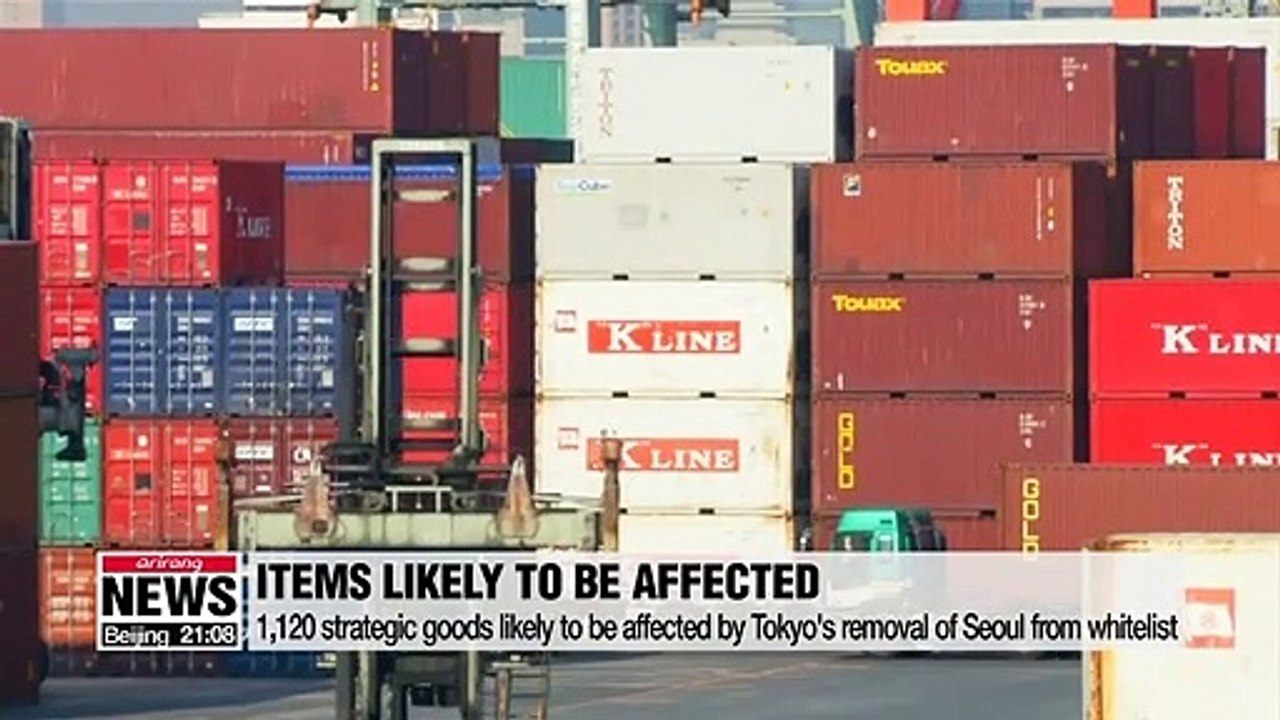 1,120 strategic goods likely to be affected by Japan's removal of S. Korea from whitelist