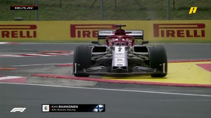 رايكونن يخرج عن المسار ولكن سرعان ما يستعيد توازنه في تجارب المجر