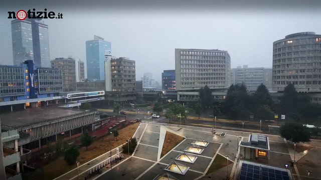 Tempesta di grandine a Brescia, alberi sradicati dal suolo | Notizie.it
