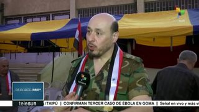 Sirios conmemoran 74 años de la fundación de su ejército nacional