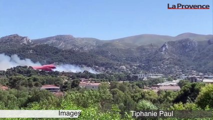 Marseille : important dispositif déployé pour éteindre un incendie à La Valentine