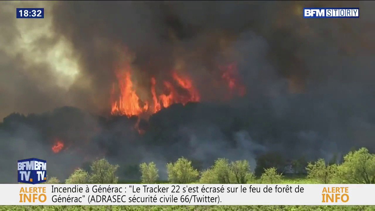 Crash d'un bombardier d'eau: un témoin assure avoir entendu "plusieurs explosions successives"