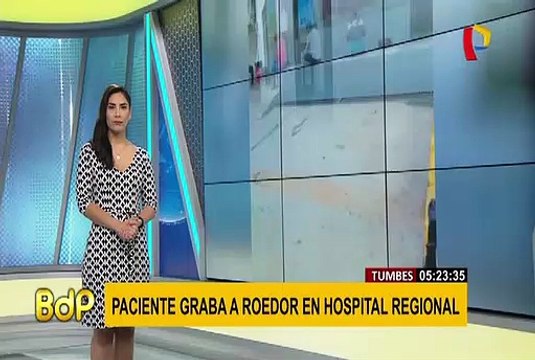 Tumbes: paciente graba a roedor en Hospital Regional