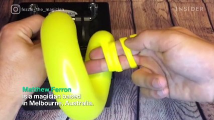 This magician makes incredible chrome balloon art